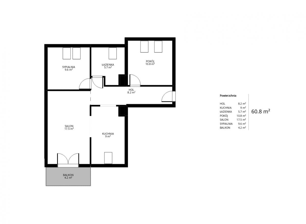 Mieszkanie 3 pokojowe na Sprzedaż