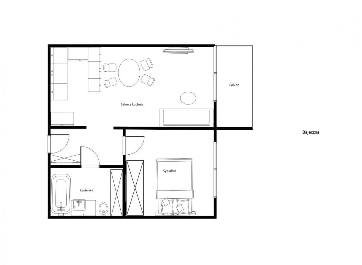 Mieszkanie 2 pokojowe na Wynajem