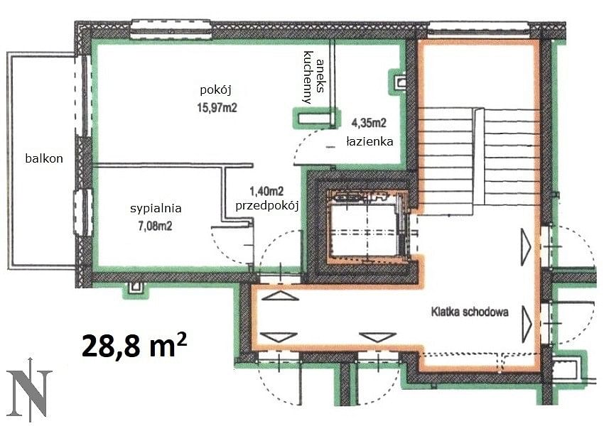 Mieszkanie 2 pokojowe na Sprzedaż