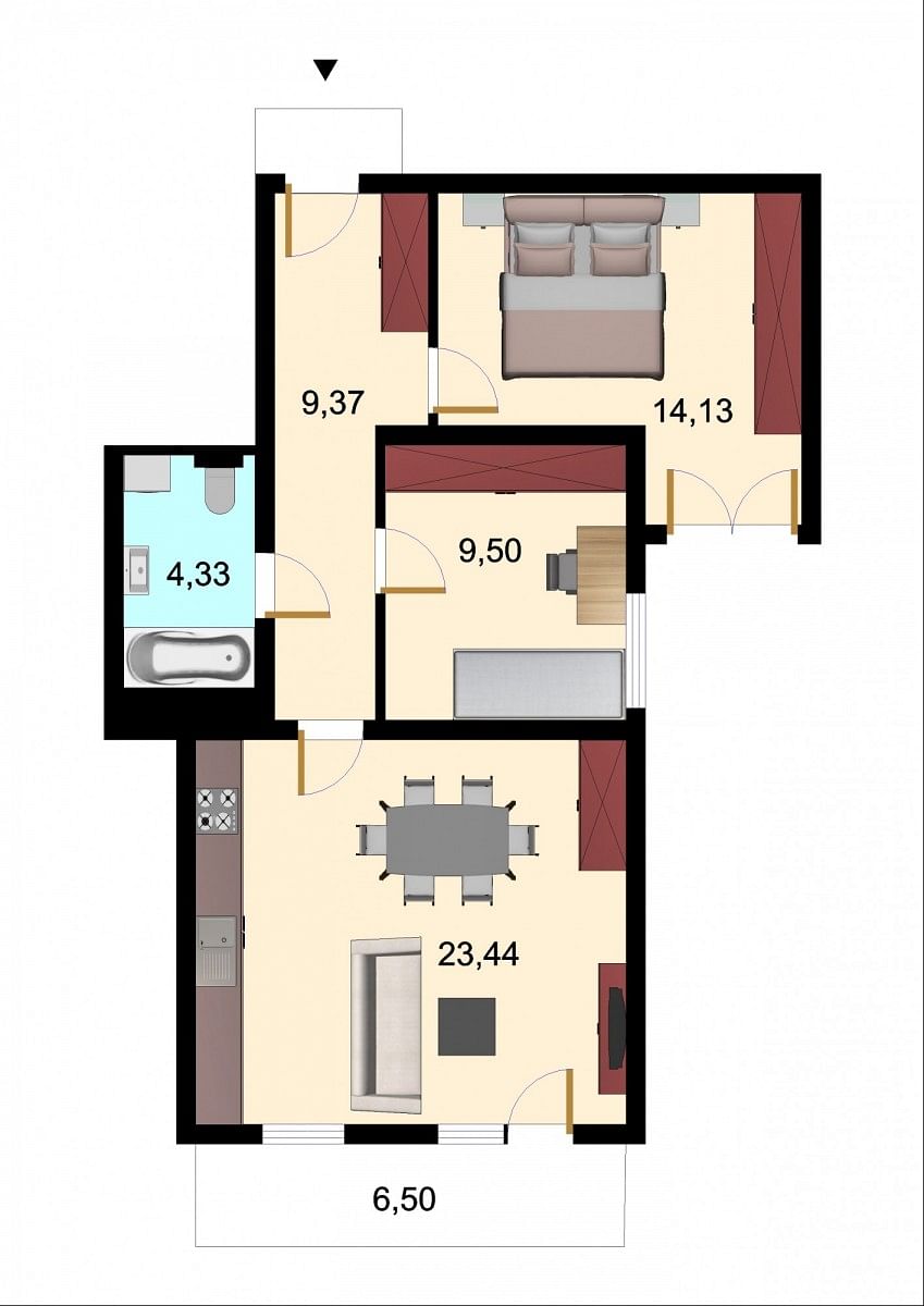 Mieszkanie 3 pokojowe na Sprzedaż