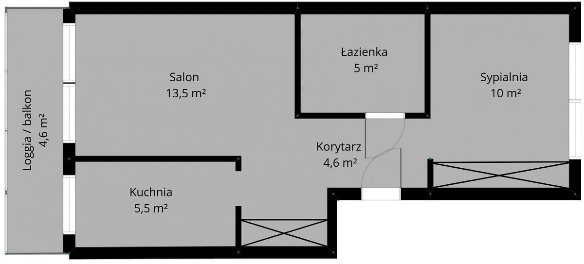 Mieszkanie 2 pokojowe na Sprzedaż