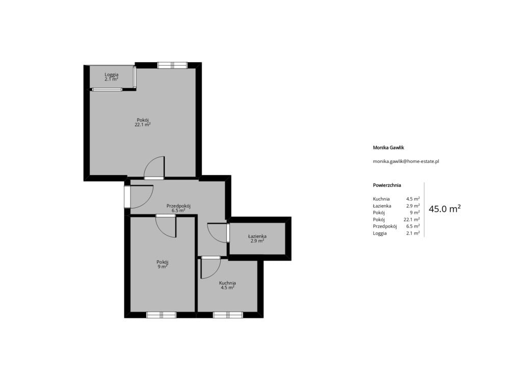 Mieszkanie 2 pokojowe na Sprzedaż