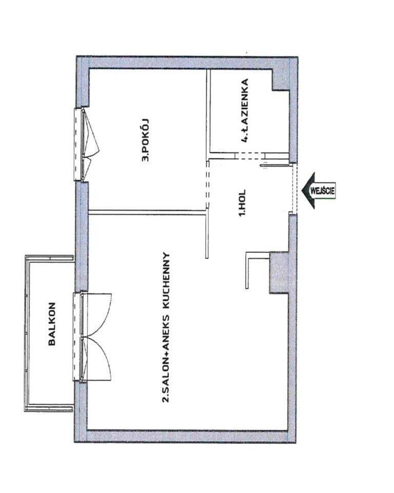 Mieszkanie 2 pokojowe na Sprzedaż