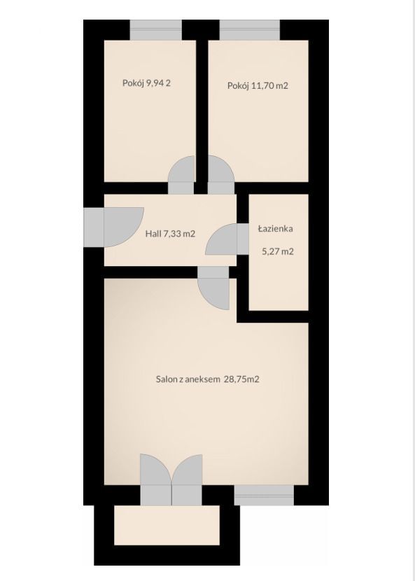 Mieszkanie 3 pokojowe na Sprzedaż
