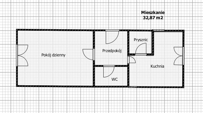 Mieszkanie 1 pokojowe na Sprzedaż