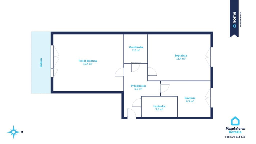 Mieszkanie 2 pokojowe na Sprzedaż