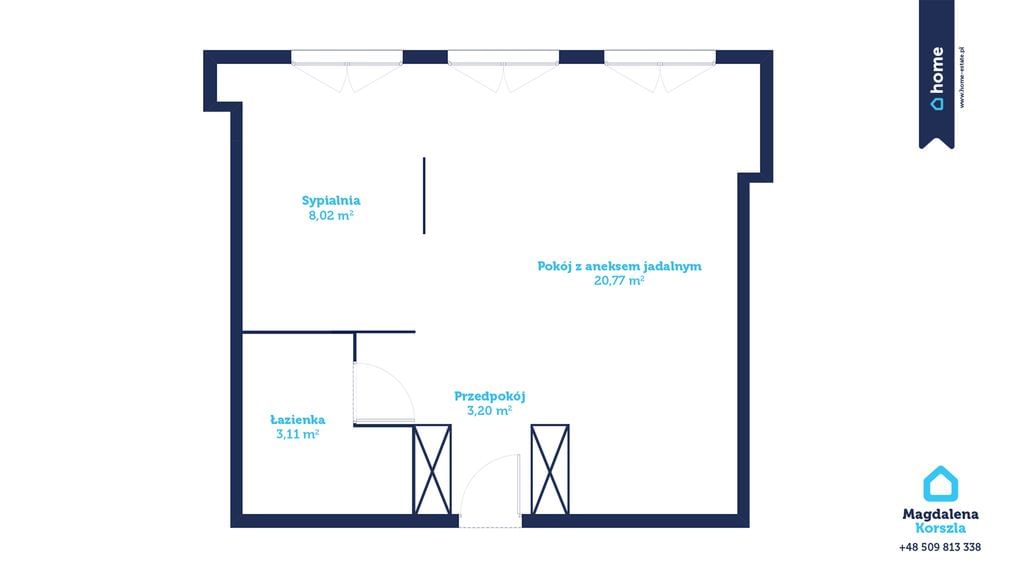 Mieszkanie 2 pokojowe na Sprzedaż
