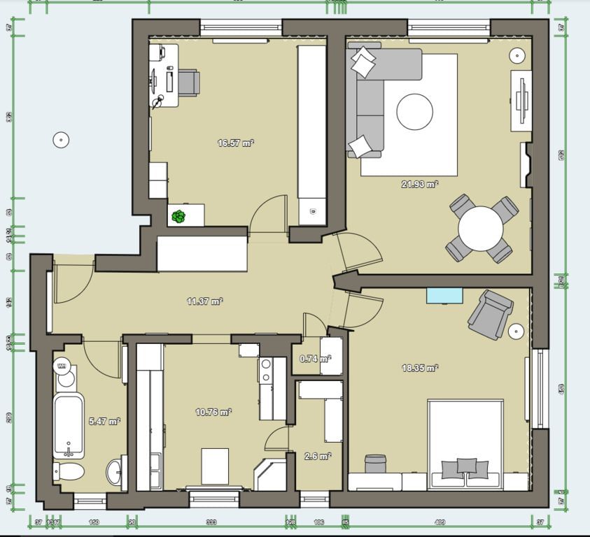 Mieszkanie 3 pokojowe na Sprzedaż