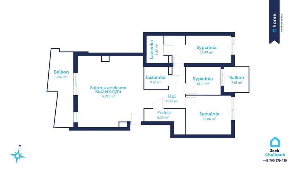 Mieszkanie 4 pokojowe na Sprzedaż
