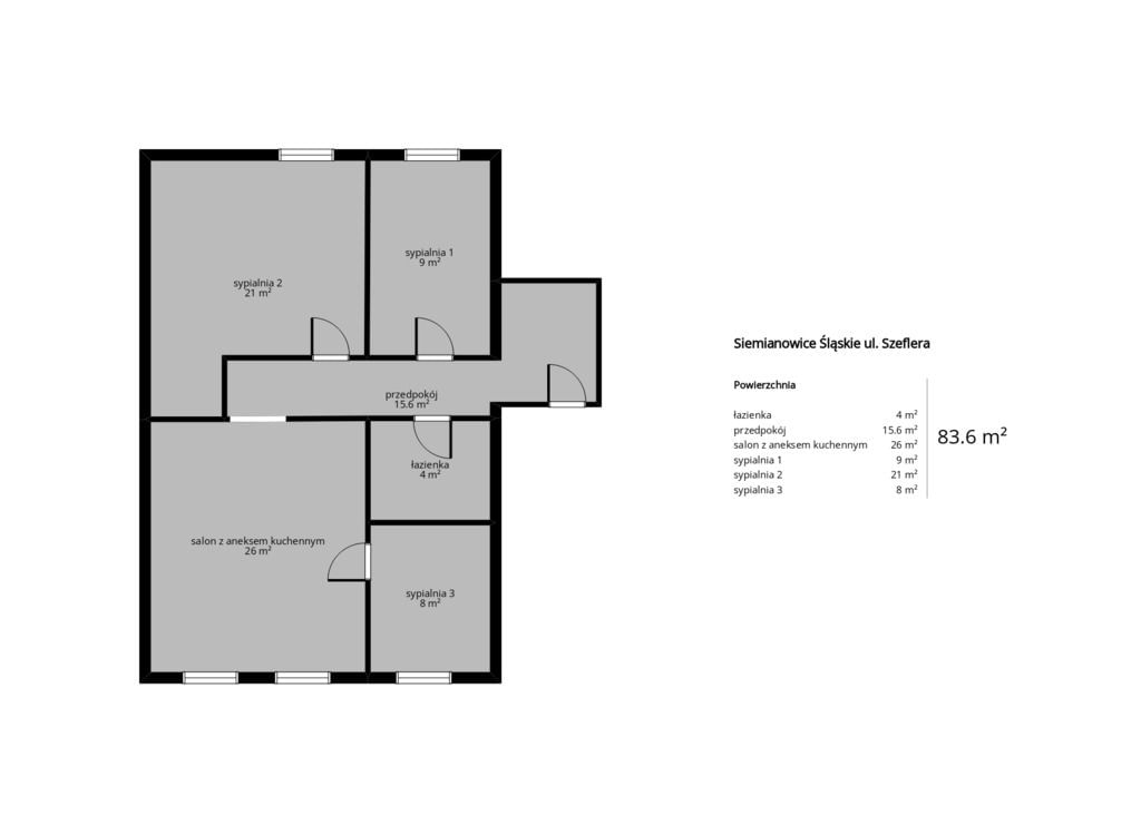Mieszkanie 4 pokojowe na Sprzedaż