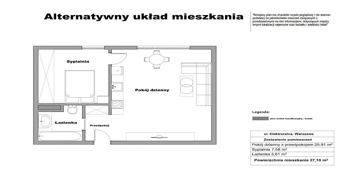 Mieszkanie 1 pokojowe na Sprzedaż