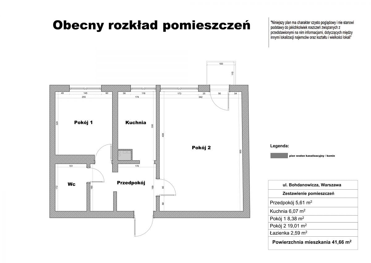 Mieszkanie 2 pokojowe na Sprzedaż