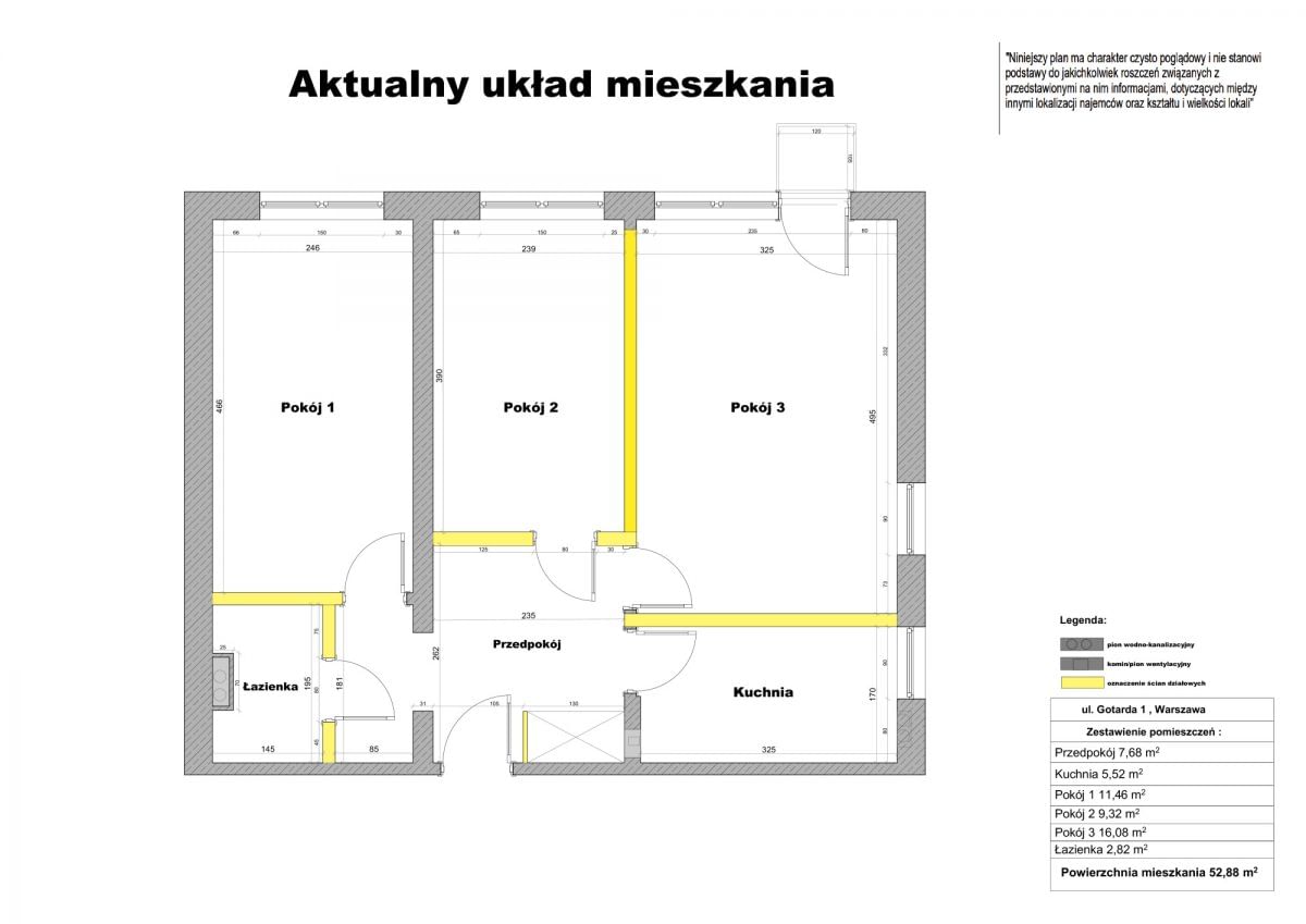 Mieszkanie 3 pokojowe na Sprzedaż