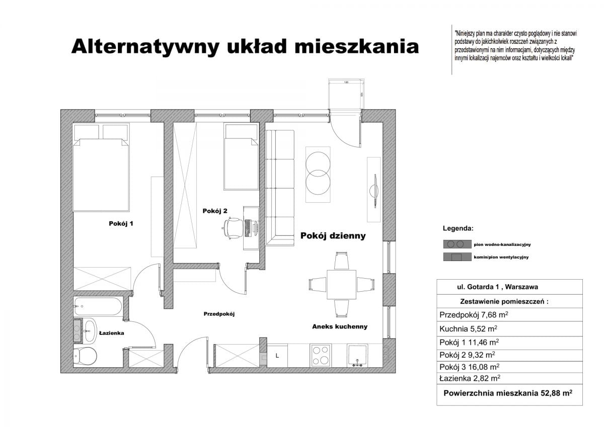 Mieszkanie 3 pokojowe na Sprzedaż