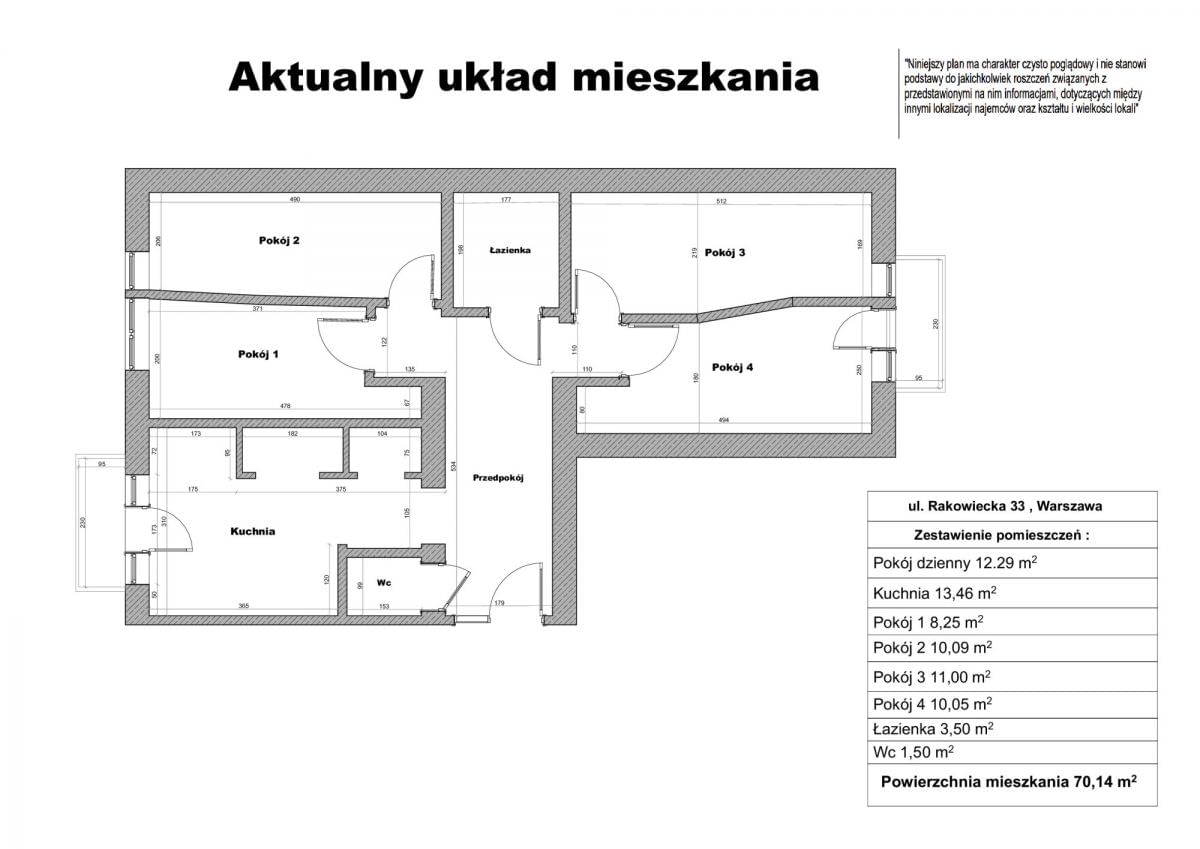 Mieszkanie 3 pokojowe na Sprzedaż
