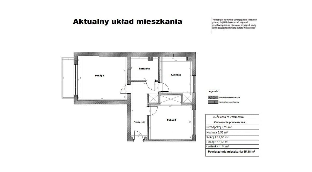 Mieszkanie 2 pokojowe na Sprzedaż