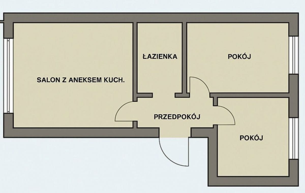 Mieszkanie 3 pokojowe na Sprzedaż