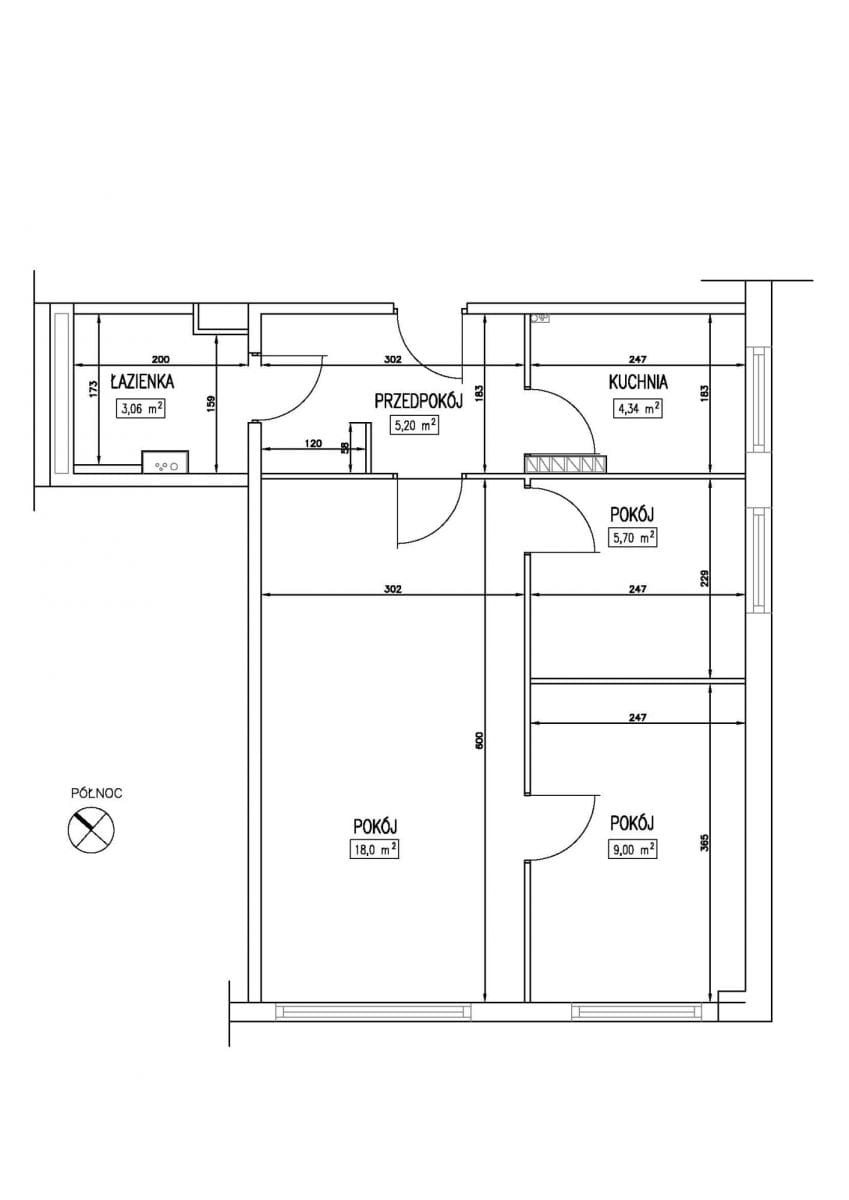 Mieszkanie 3 pokojowe na Sprzedaż