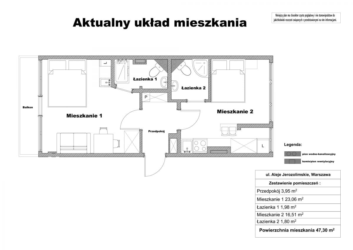 Mieszkanie 2 pokojowe na Sprzedaż