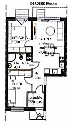 Mieszkanie 3 pokojowe na Sprzedaż