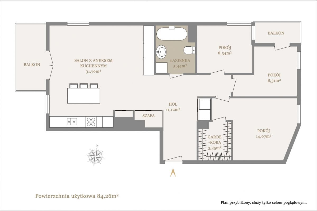 Mieszkanie 4 pokojowe na Sprzedaż
