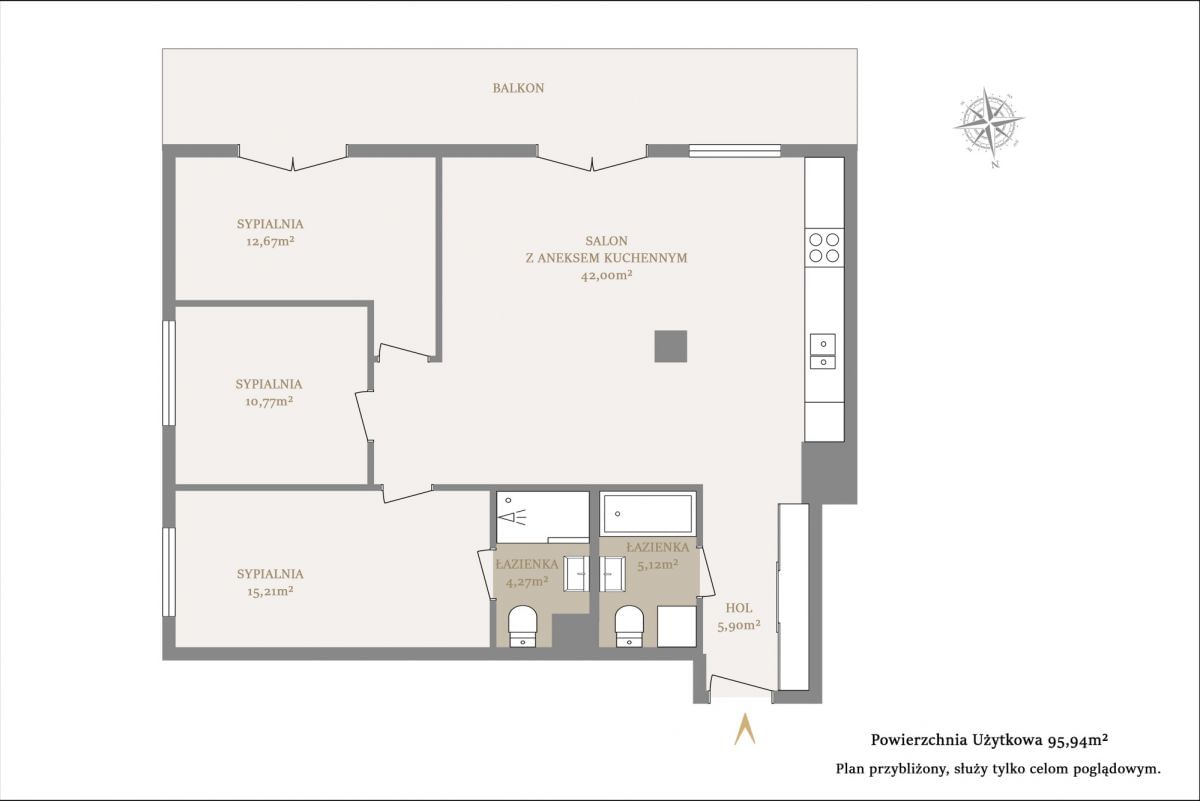 Mieszkanie 4 pokojowe na Sprzedaż