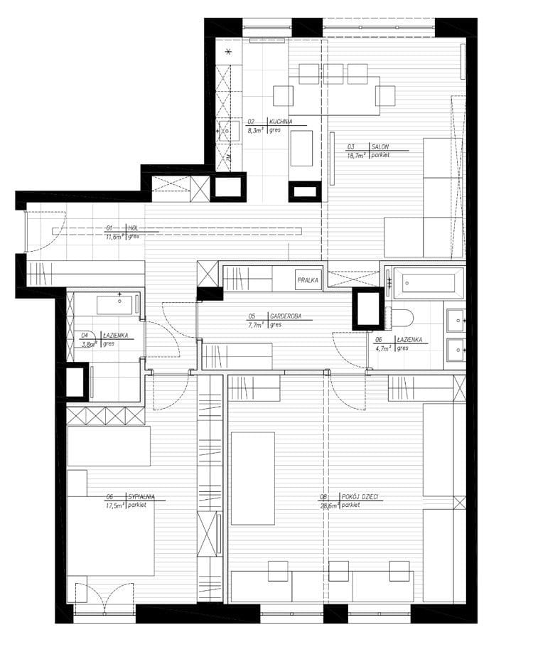 Mieszkanie 4 pokojowe na Sprzedaż