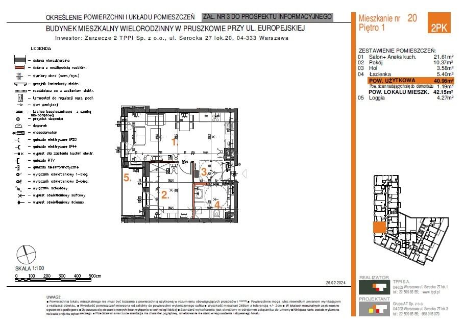 Mieszkanie 2 pokojowe na Sprzedaż