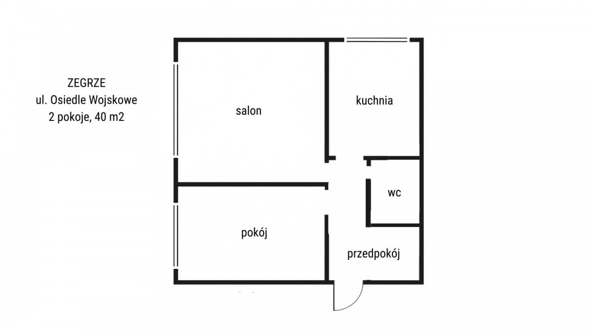 Mieszkanie 2 pokojowe na Sprzedaż