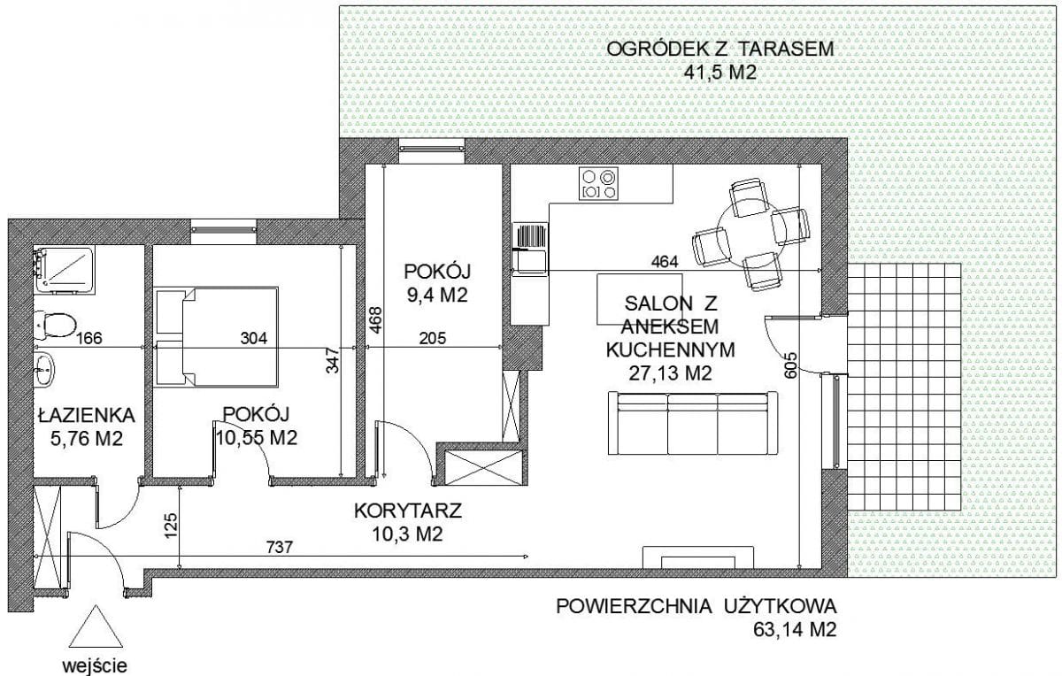 Mieszkanie 3 pokojowe na Sprzedaż