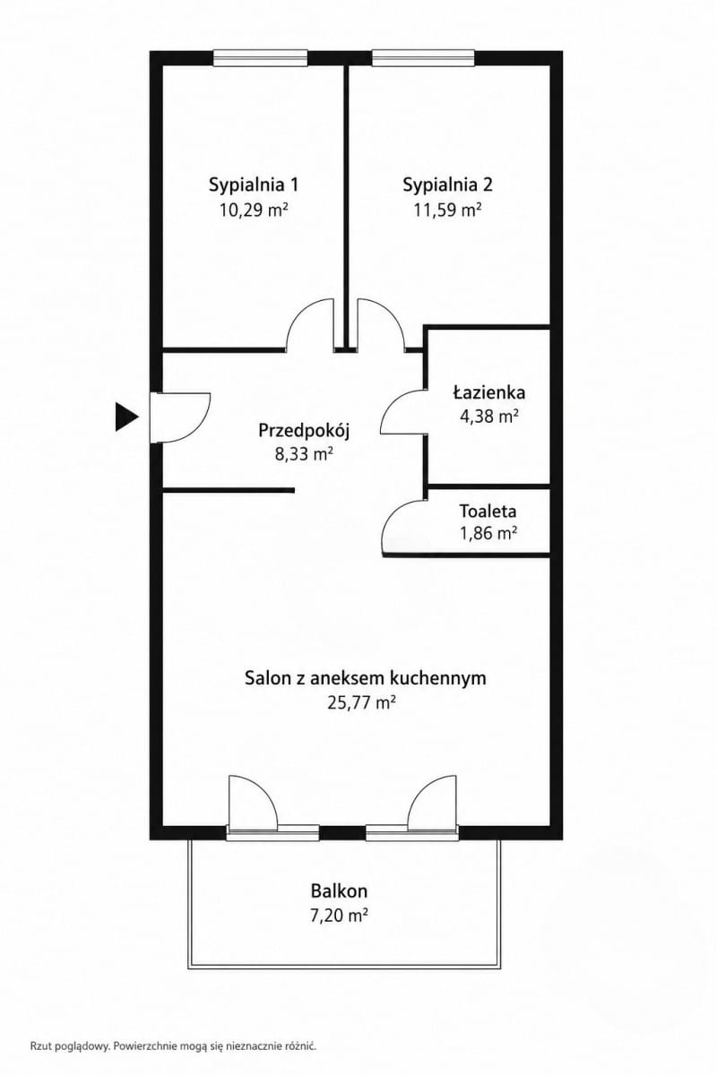 Mieszkanie 3 pokojowe na Sprzedaż
