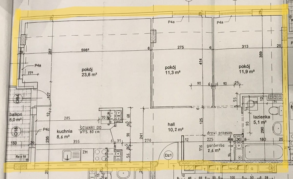 Mieszkanie 3 pokojowe na Sprzedaż