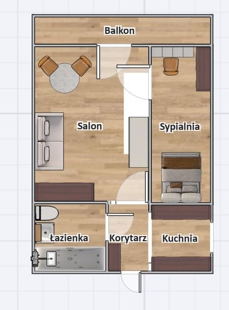 Mieszkanie 2 pokojowe na Sprzedaż