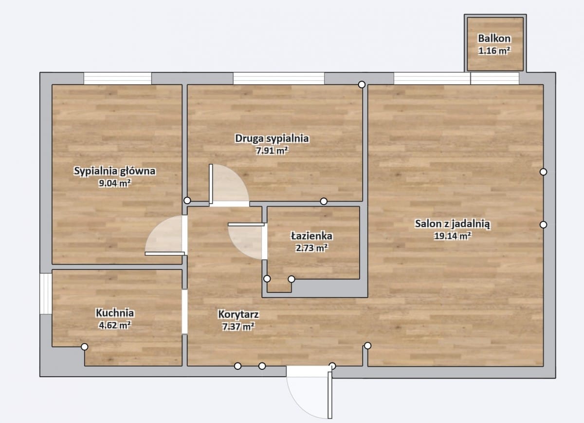 Mieszkanie 3 pokojowe na Sprzedaż