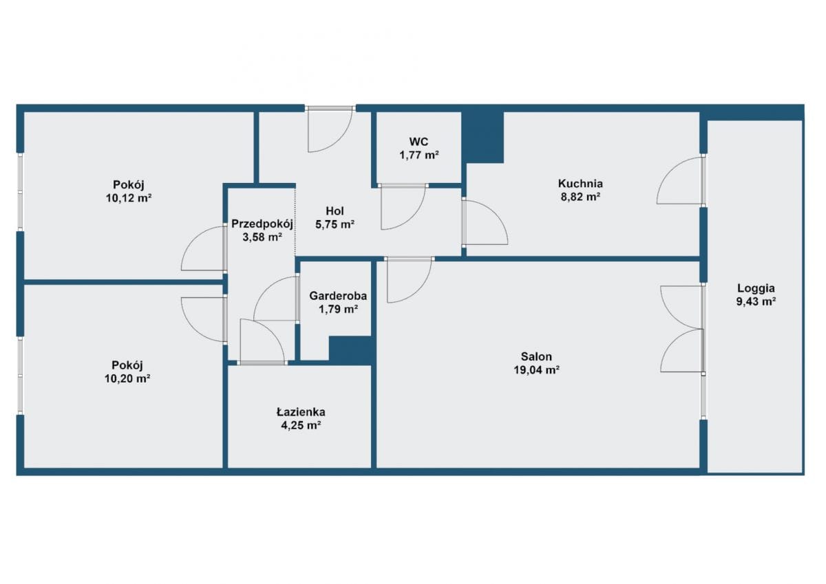 Mieszkanie 3 pokojowe na Sprzedaż