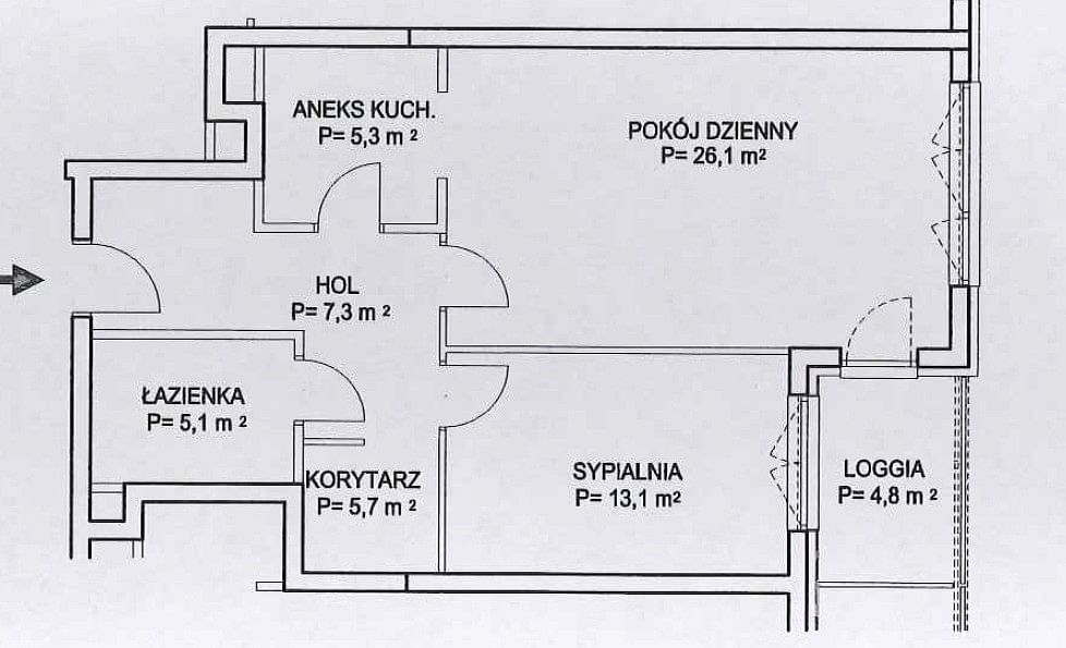 Mieszkanie 2 pokojowe na Sprzedaż