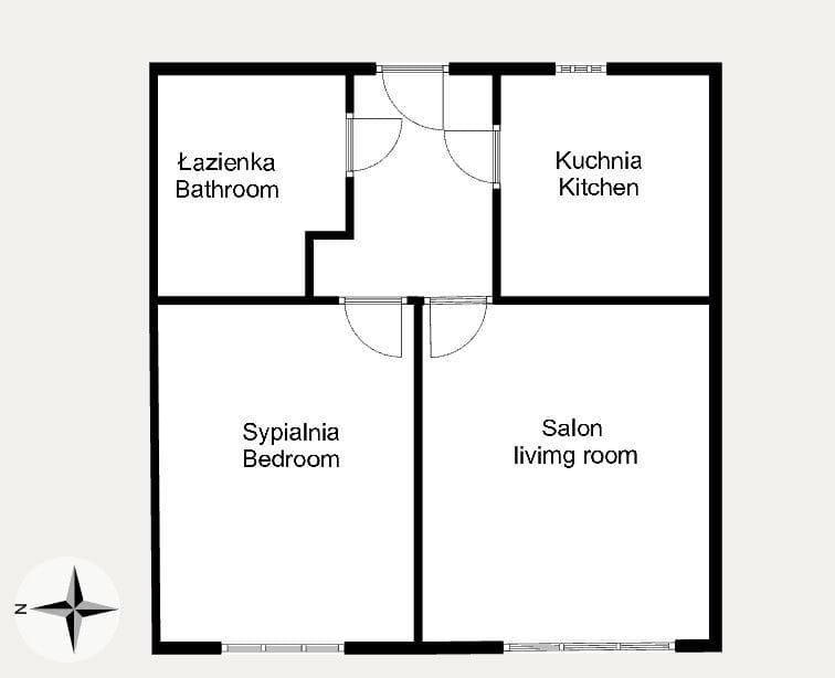 Mieszkanie 2 pokojowe na Sprzedaż