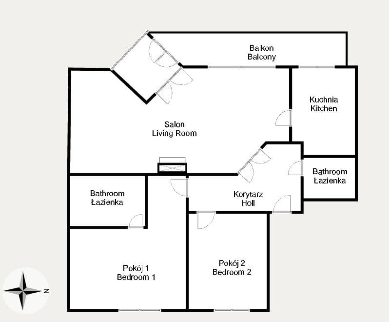 Mieszkanie 3 pokojowe na Sprzedaż