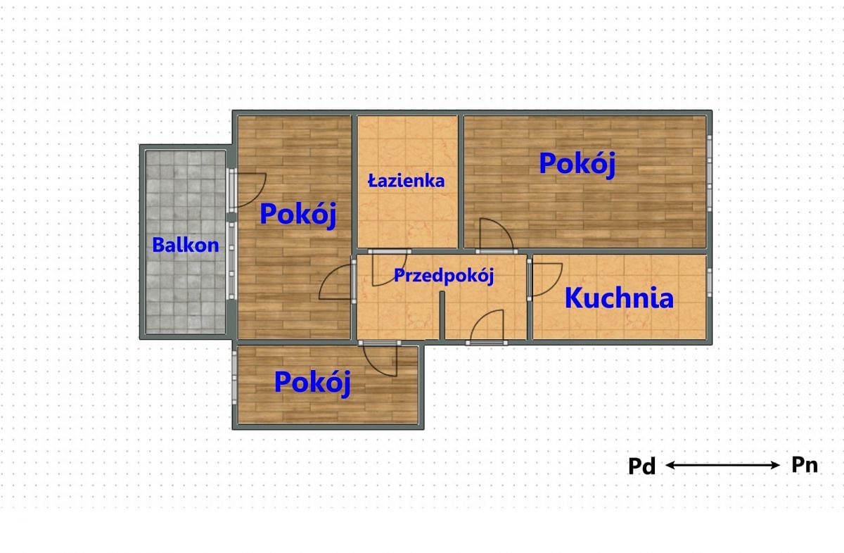 Mieszkanie 3 pokojowe na Sprzedaż
