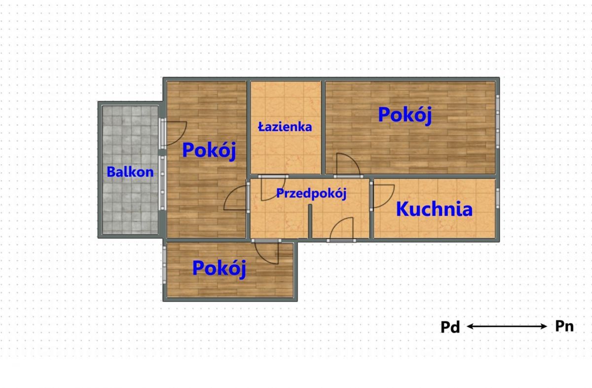 Mieszkanie 3 pokojowe na Sprzedaż