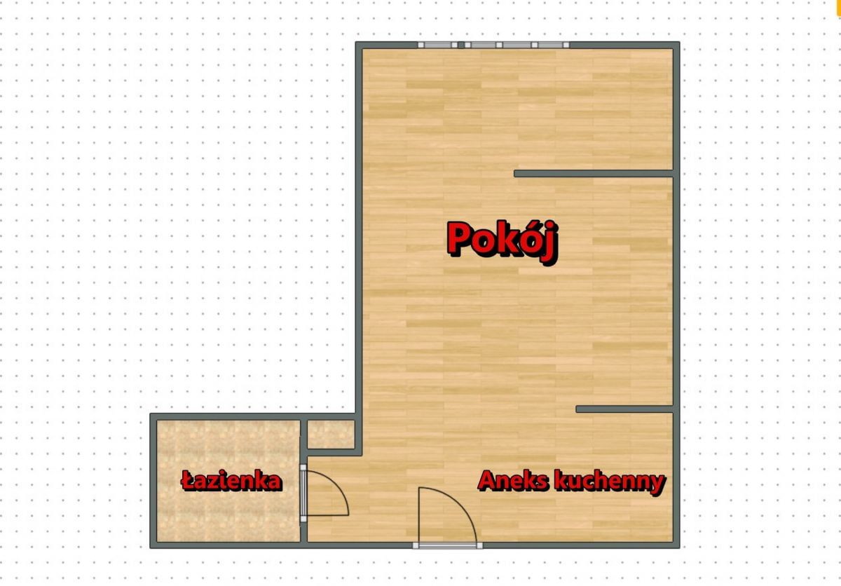 Mieszkanie 1 pokojowe na Sprzedaż