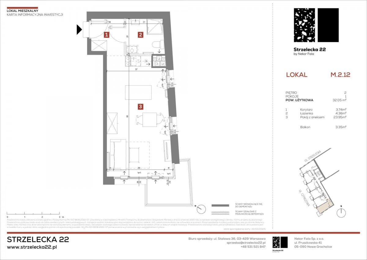 Mieszkanie 1 pokojowe na Sprzedaż