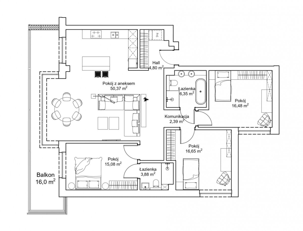 Mieszkanie 4 pokojowe na Sprzedaż