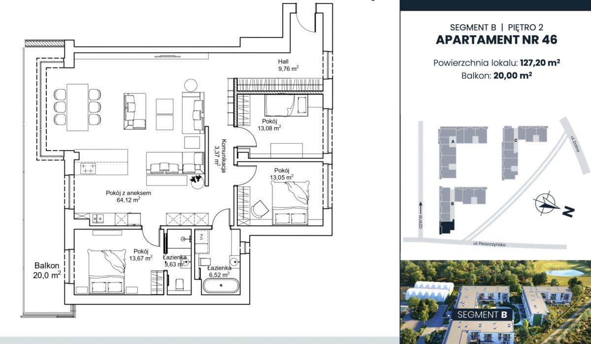 Mieszkanie 4 pokojowe na Sprzedaż