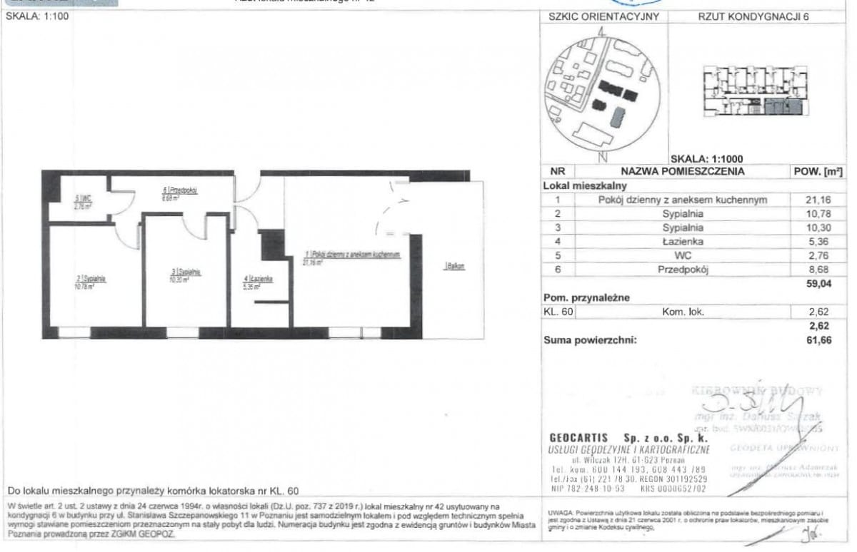 Mieszkanie 3 pokojowe na Sprzedaż