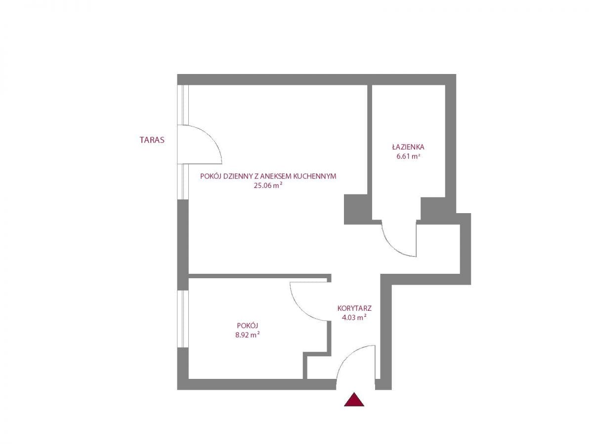 Mieszkanie 2 pokojowe na Sprzedaż