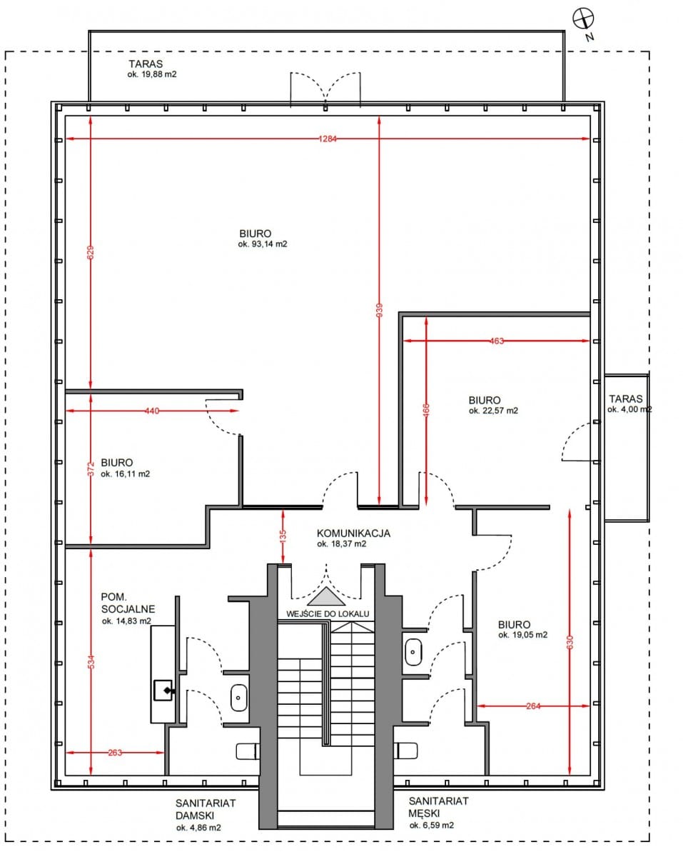 Lokal użytkowy  pokojowe na Wynajem