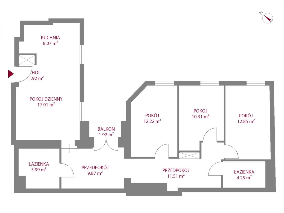 Mieszkanie 4 pokojowe na Sprzedaż