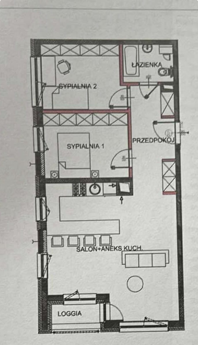 Mieszkanie 3 pokojowe na Sprzedaż