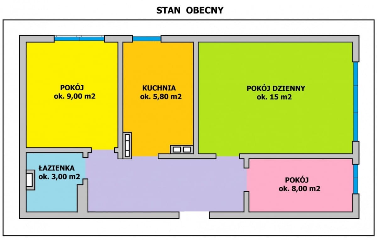 Mieszkanie 3 pokojowe na Sprzedaż